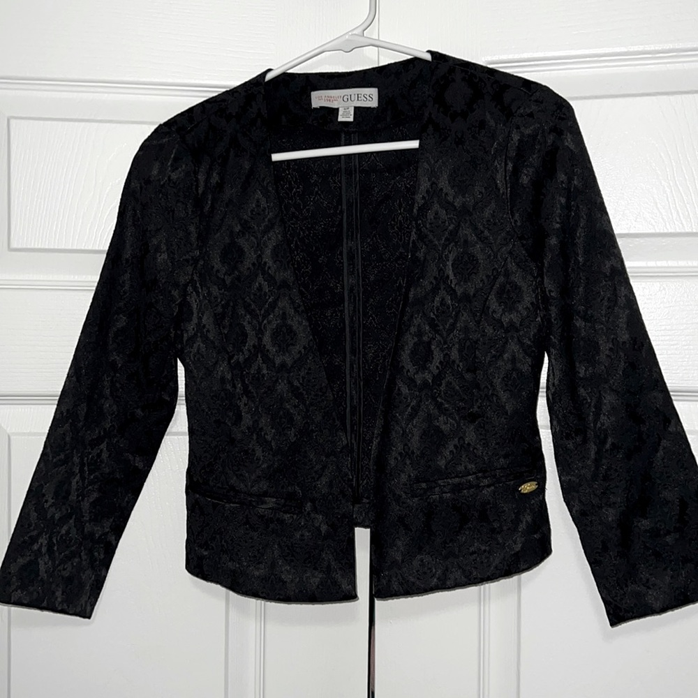 Guess crop blazer black